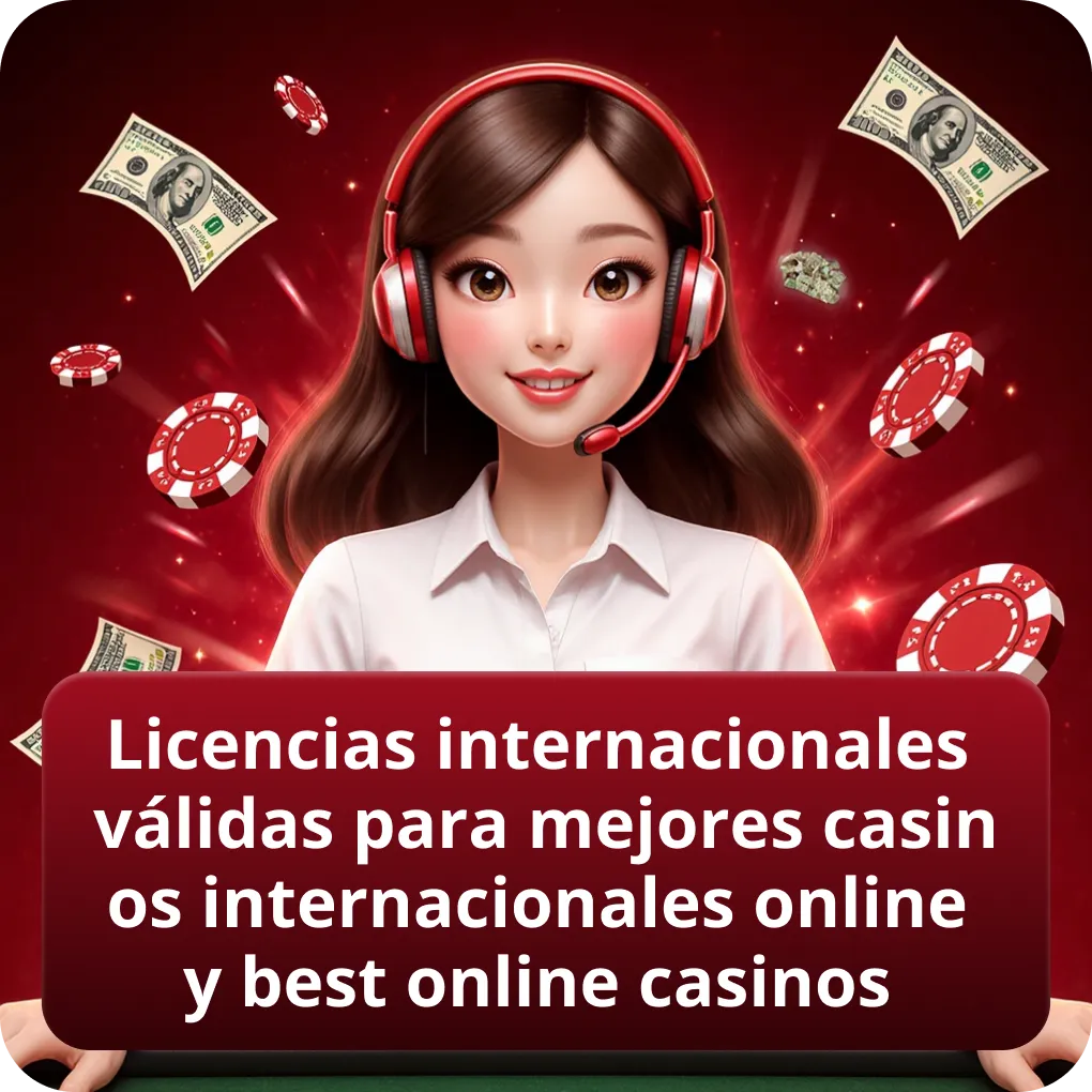 Licencias internacionales válidas para mejores casinos internacionales online y best online casinos