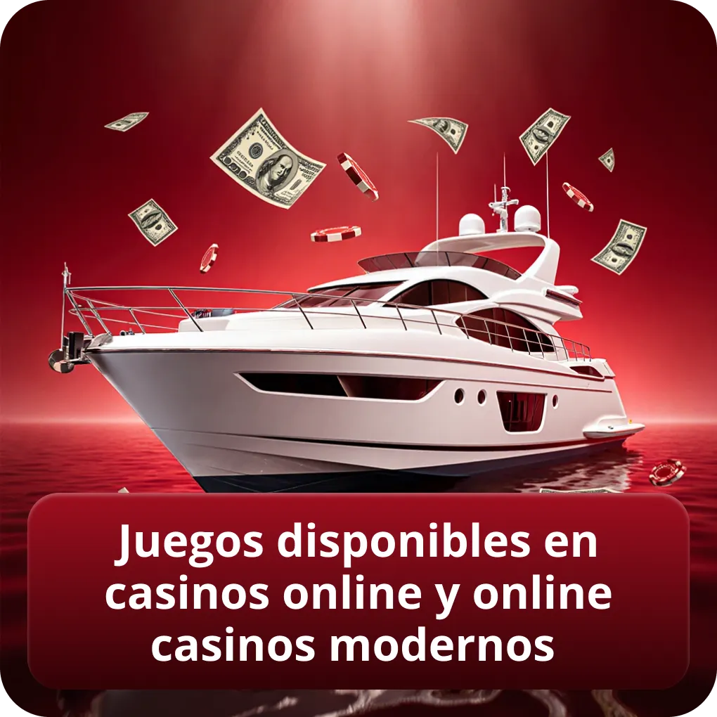 Juegos disponibles en casinos online y online casinos modernos