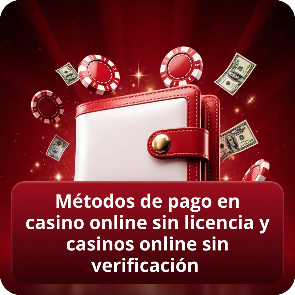 Métodos de pago en casino online sin licencia y casinos online sin verificación